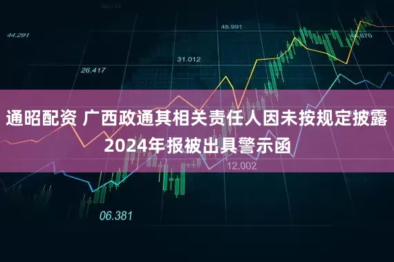 通昭配资 广西政通其相关责任人因未按规定披露2024年报被出具警示函