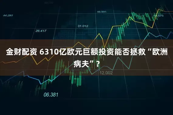 金财配资 6310亿欧元巨额投资能否拯救“欧洲病夫”？
